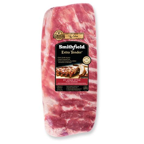 Smithfield Extra Tender Fresh Pork St. Louis Style Spareribs logo