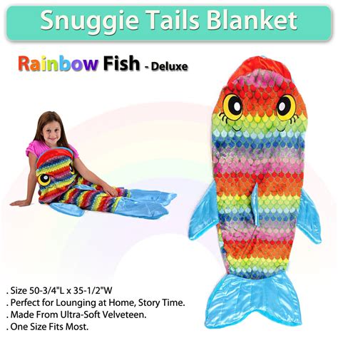 Snuggie Tails Snuggie Tail Rainbow Fish