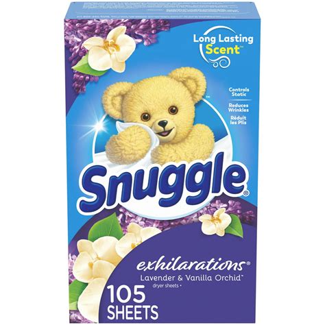 Snuggle Exhilarations Lavender & Vanilla Orchid Dryer Sheets logo