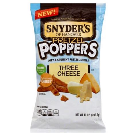 Snyder's of Hanover Pretzel Poppers Three Cheese logo