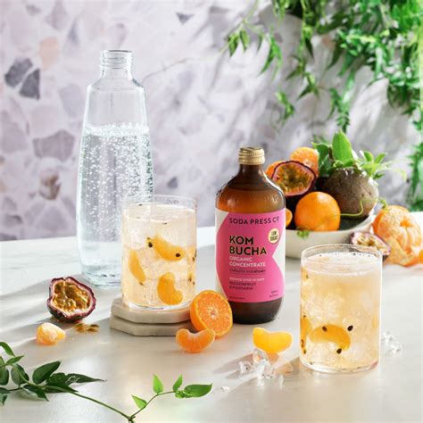 SodaStream Soda Press Organic Passionfruit & Mandarin Kombucha