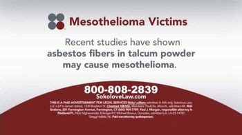 Sokolove Law TV Spot, 'Talcum Powder: Mesothelioma'