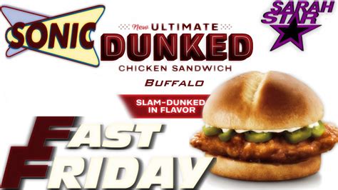 Sonic Drive-In Buffalo Dunked Ultimate Chicken Sandwich