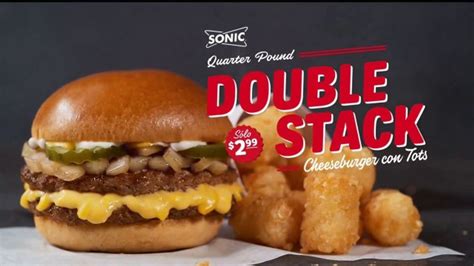 Sonic Drive-In Carhop Classic - Quarter Pound Double Cheeseburger tv commercials