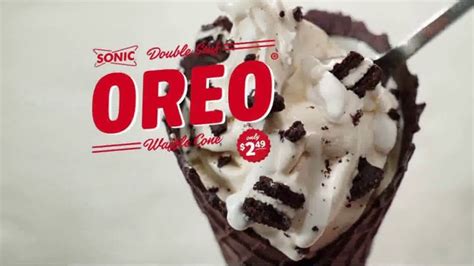 Sonic Drive-In Double Stuff Oreo Waffle Cone TV Spot, 'Overload'