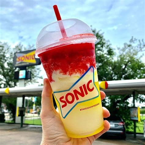 Sonic Drive-In Strawberry Ice Cream Slush