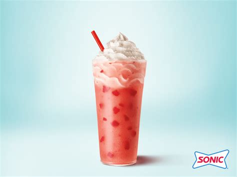 Sonic Drive-In Strawberry Ice Cream Slush logo