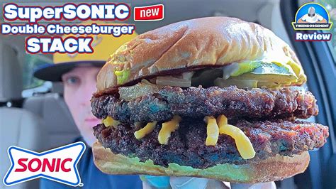 Sonic Drive-In Supersonic Double Stack Cheeseburger TV commercial - Dave el electricista