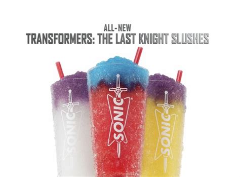 Sonic Drive-In Transformers: The Last Knight Slush Bumblebee logo