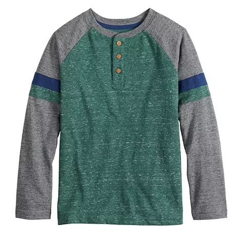 Sonoma Goods for Life Boys 4-12 Colorblock Henley Top tv commercials