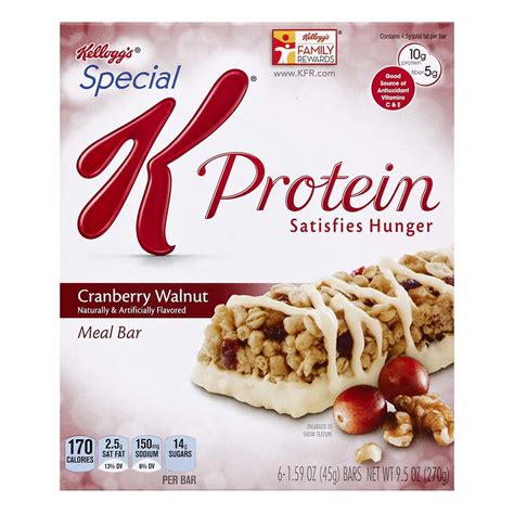 Special K Protein Cranberry Walnut Meal Bar logo