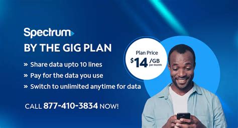 Spectrum Mobile By the Gig Plan logo