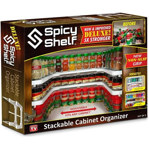 Spicy Shelf Deluxe TV Spot, 'Stackable Kitchen Organizer Spice Rack'