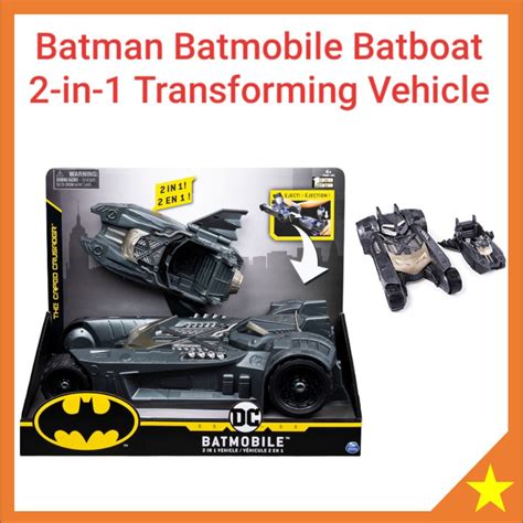 Spin Master Batmobile and Batboat 2-in-1 Transforming Vehicle