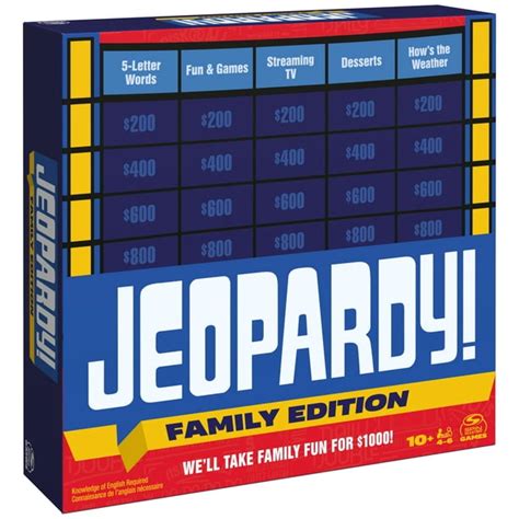 Spin Master Games Jeopardy! Family Edition logo