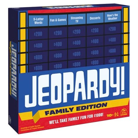 Spin Master Games Jeopardy! Family Edition logo