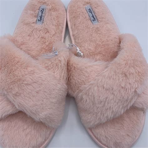 Splendid Faux Fur Slippers logo