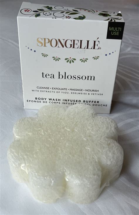 Spongellé Tea Blossom Body Wash Infused Buffer logo