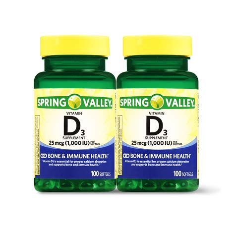 Spring Valley Vitamins D3 logo