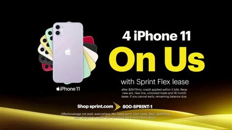 Sprint Best Unlimited Deal TV commercial - iPhone 11: Four Lines for $100