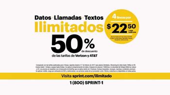 Sprint TV Spot, 'Menos de las tarifas de Verizon y AT&T'