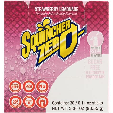 Sqwincher Strawberry Lemonade Zero Qwik Stik logo