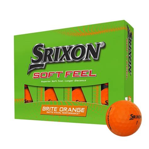 Srixon Golf Soft Feel Brite Orange Golf Balls logo