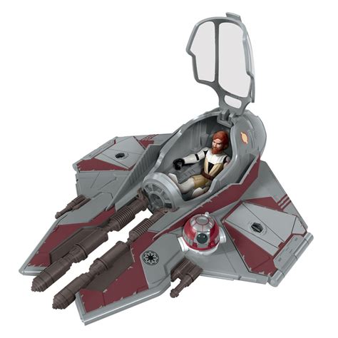 Star Wars (Hasbro) Mission Fleet Stellar Class Obi-Wan Kenobi Jedi Starfighter logo