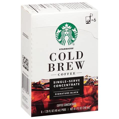 Starbucks (Beverages) Single-Serve Concentrate Signature Black Cold Brew logo