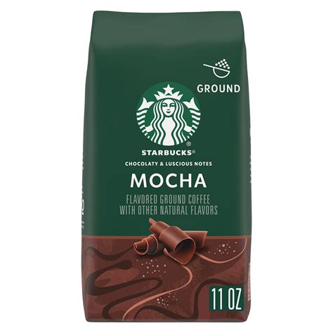 Starbucks Mocha Flavored Grounded Coffee Beans logo