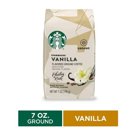 Starbucks Vanilla Flavored Grounded Coffee Beans logo