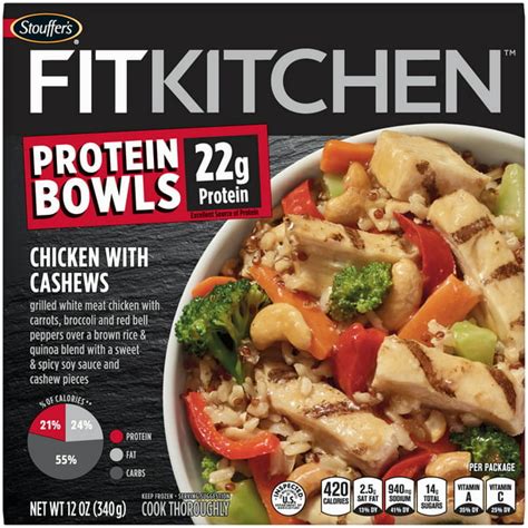 Stouffer's Fit Kitchen Bowls Chicken With Cashews