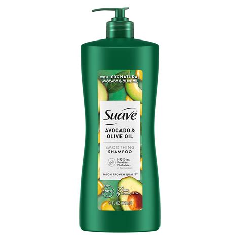 Suave (Hair Care) Avocado and Olive Oil Smoothing Shampoo logo