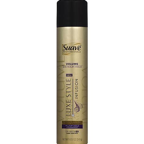 Suave (Hair Care) Luxe Style Infusion Volumizing Plump Hold Spray tv commercials