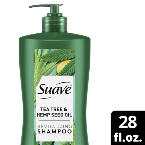 Suave (Hair Care) Revitalizing Tea Tree and Hemp Seed Oil Shampoo logo