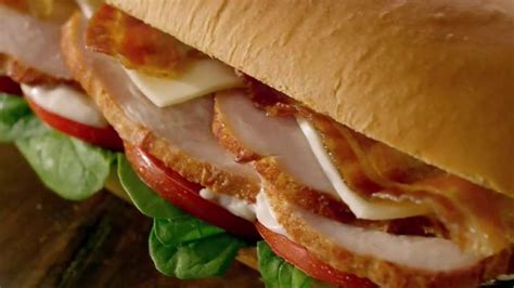 Subway Carved Turkey and Bacon tv commercials