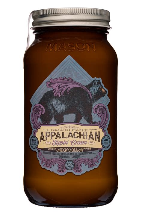 Sugarlands Distilling Company Appalachian Sippin' Cream Dark Chocolate Coffee Cream Liqueur