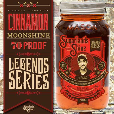 Sugarlands Distilling Company Tickle's Dynamite Cinnamon Moonshine