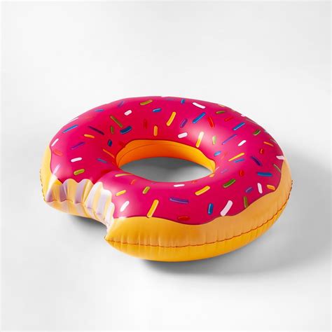 Sun Squad Strawberry Frosted Donut Pool Float - Pink tv commercials