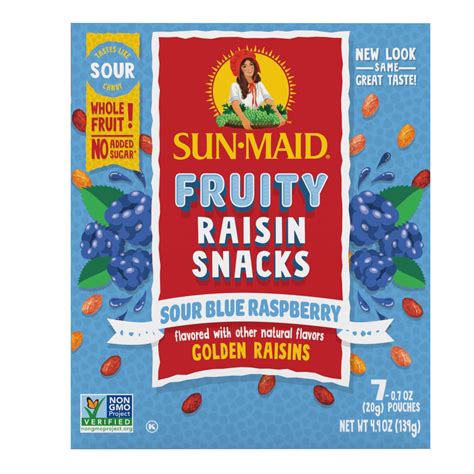 Sun-Maid Raisins Blue Raspberry Sour Raisin Snacks