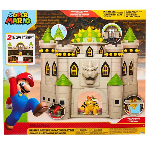 Super Mario (Jakks Pacific) Deluxe Bowser's Castle Playset tv commercials