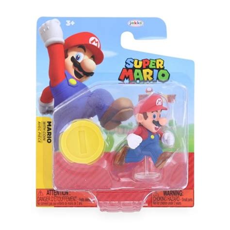 Super Mario (Jakks Pacific) Nintendo Super Mario 2.5 inch Action Figure: Mario logo