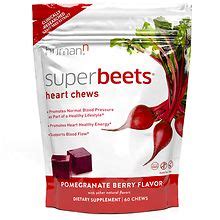 SuperBeets Heart Chews Pomegranate Berry