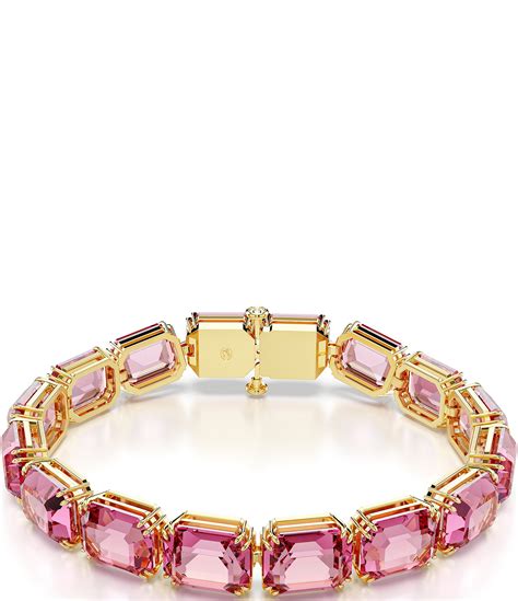 Swarovski Millenia Bracelet, Pink, Octagon