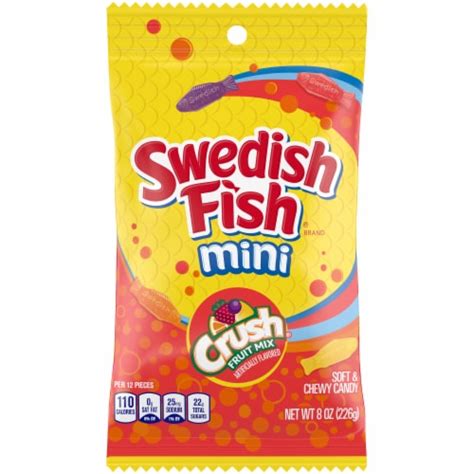 Swedish Fish Mini Crush Fruit Mix logo