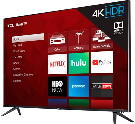 TCL USA 6-Series 4K QLED Dolby Vision HDR Smart Roku TV logo