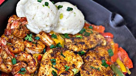 TGI Friday's Sizzling Chicken and Shrimp