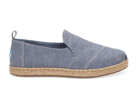 TOMS Blue Slub Chambray Women’s Deconstructed Alpargatas tv commercials