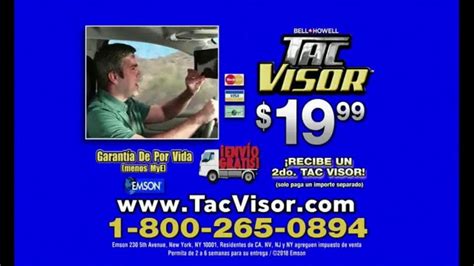 Tac Visor TV Spot, 'Tecnología de filtrado de luz'