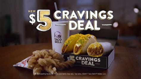 Taco Bell $5 Cravings Deal tv commercials